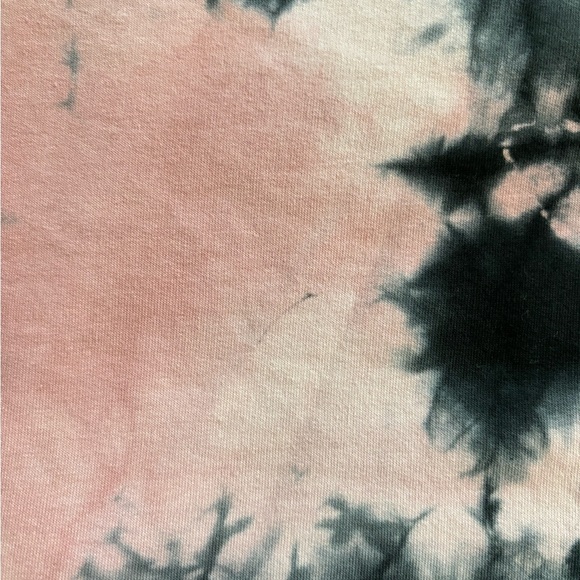 Electric and Rise sweatshirt high- low tye dye pink black slouchy boho beachy - Picture 2 of 7